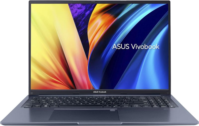 Photo 1 of ASUS VivoBook 16X Laptop, 16” WUXGA (1920 x 1200) 16:10 Display, AMD Ryzen 5 5600H CPU, AMD Radeon Vega 7 Graphics, 16GB RAM, 512GB SSD, Fingerprint Sensor, Windows 11 Home, Quiet Blue, M1603QA-ES54
