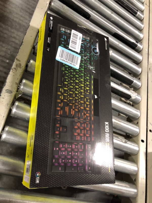 Photo 2 of CORSAIR K100 RGB Mechanical Gaming Keyboard - CHERRY MX SPEED RGB Silver Keyswitches - PBT Double-Shot Keycaps - Elgato Stream Deck and iCUE Compatible - QWERTY NA Layout - Black
