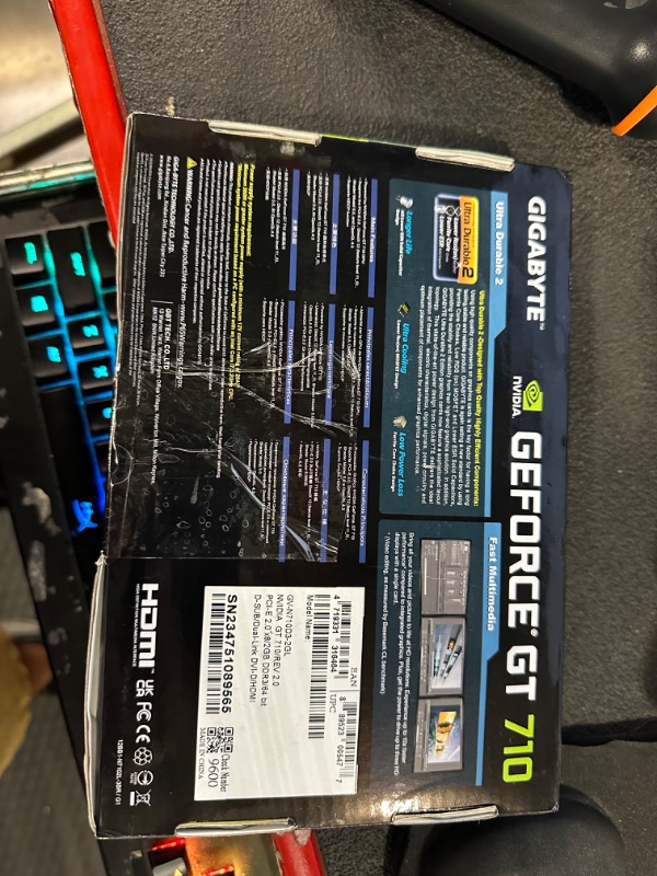 Photo 2 of Gigabyte 2GB RAM ddr3 sdram Video Graphics Cards GV-N710D3-2GL REV2.0 2 GB Low Profile Fan