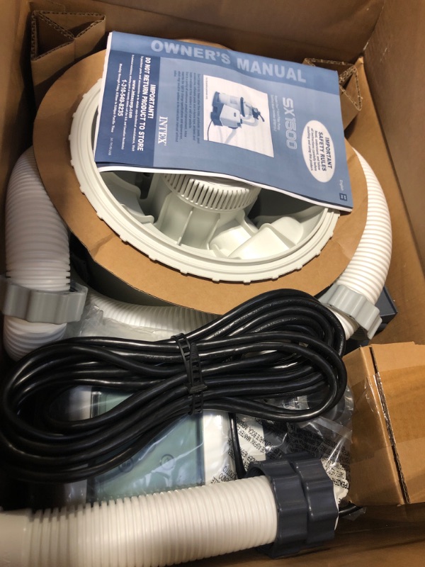 Photo 3 of **FOR PARTS**INTEX 26643EG SX1500 Krystal Clear Sand Filter Pump for Above Ground Pools, 10in 10in Sand Filter Pump