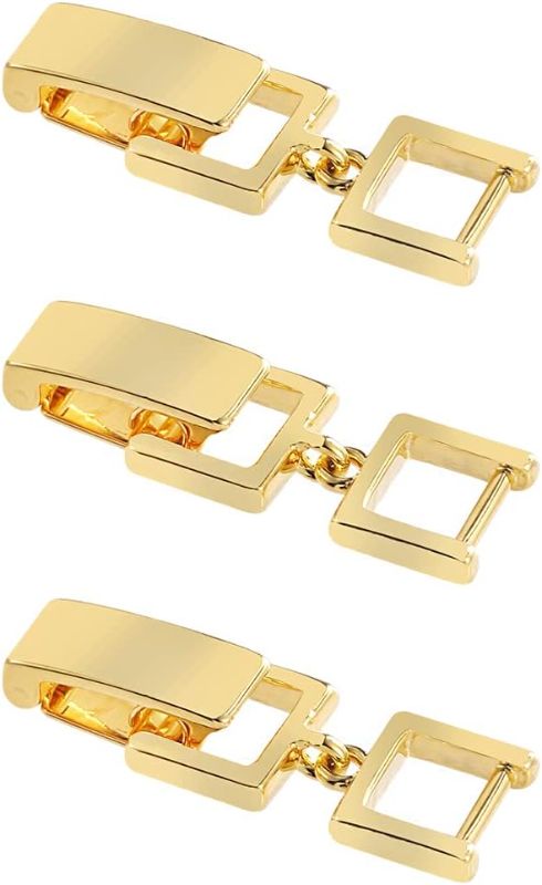 Photo 3 of Bundle:
$13: White Gold/Gold Plated 3pcs Fold Over Clasp Set for Bracelet or Necklace Making Jewelry Extender(Yellow Gold 6.5mm)
$13: UNA GELLA Square Fake Nails 216pcs Square Press on Nails Pre-shape Clear, Tips for Full Cover Acrylic French False Nails 