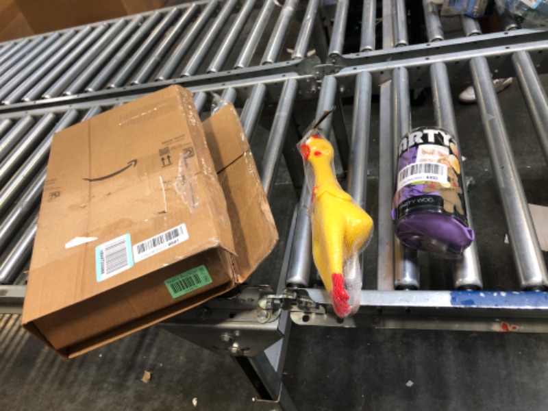 Photo 1 of Bundle:
$11: POPLAY Rubber Chicken/Squeeze Chicken, Decompressive/Vent Toy, Prank Novelty Toy, Silly Novelty Party Favors for Kids, Adults, Dogs, Family Games,Keep Your Chicken Quiet Easter Goodie
$14: PartyWoo Lilac Balloons 127 pcs,2061