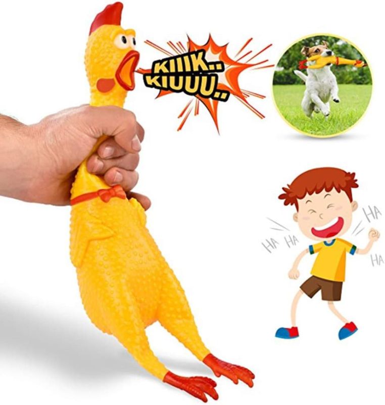 Photo 1 of Bundle:
$11: POPLAY Rubber Chicken/Squeeze Chicken, Decompressive/Vent Toy, Prank Novelty Toy, Silly Novelty Party Favors for Kids, Adults, Dogs, Family Games,Keep Your Chicken Quiet Easter Goodie
$14: PartyWoo Lilac Balloons 127 pcs,2061