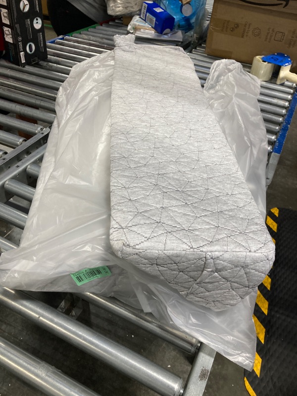 Photo 1 of 2 DECMAY King Bed Wedge Pillow for Headboard,Detachable Memory Foam Bed Gap Filler King Size,Close The Gap (0-7") for Headboard and Mattress(Gray,76 x10 x7In)