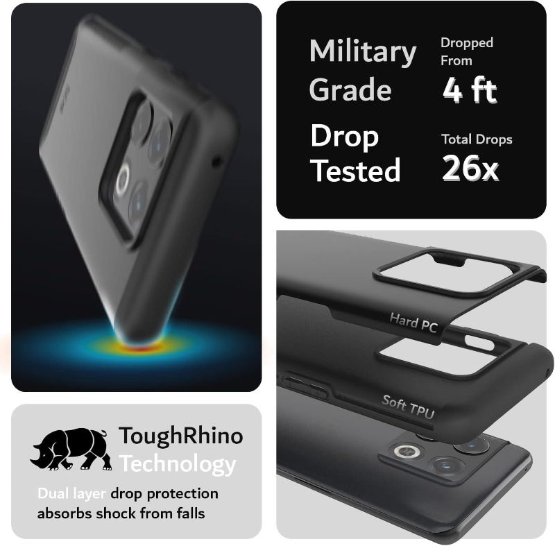 Photo 1 of Bundle:
$16: TUDIA DualShield Designed for OnePlus 10 Pro Case (2022), [Merge] Shockproof Military Grade Tough Dual Layer Slim Heavy Duty Raised Edge Protection - Matte Black
$13: Ailsion Phone Holder, Maxicea Phone Holder Rear View Mirror, Lifegiverwise 