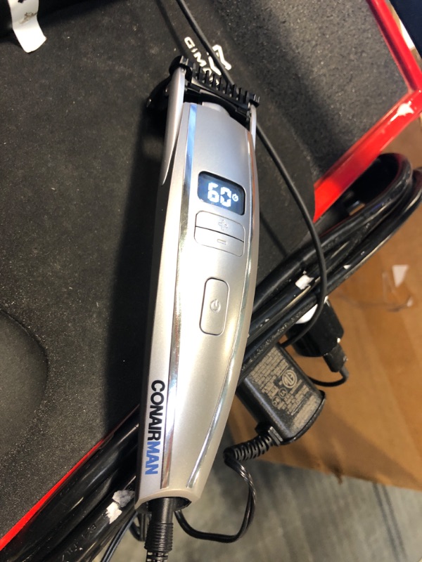 Photo 1 of ConairMAN Beard Trimmer for Men, for Face and Mustache, Wet/Dry Beard and Stubble Trimmer, Flex Contouring Head with 15 Precise Settings and Premium Etched Blades, Cord/Cordless Premium i-Stubble