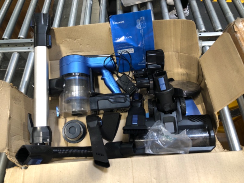 Photo 1 of ****NON FUNCTIONAL//SOLD AS PARTS**** 
EIOEIR Cordless Stick Vacuum Cleaner, 45 Minutes Run-Time, 4 in 1 Lightweight Stick Vacuum 200W, 3 Power Modes, HEPA Filter for Hardwood Floors, Carpet, Pet Hair, Car (E20 Pro)