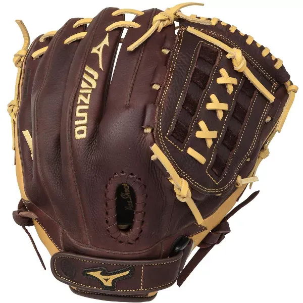 Photo 1 of **RIGHT HAND** Mizuno Franchise Series Slowpitch Softball Glove 12.5"