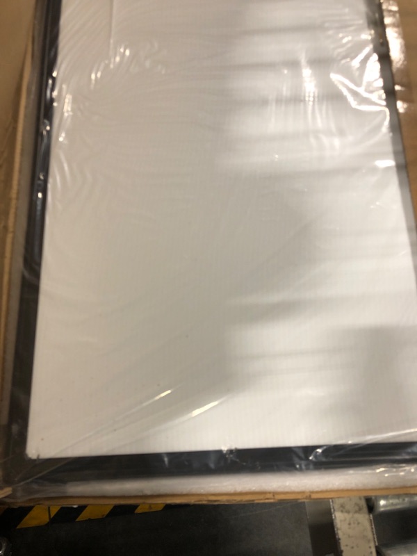 Photo 1 of Board2by Cork Board Bulletin Board 48 x 36, Black Aluminium Framed 4x3 Corkboard, Office Board for Wall Cork, Large Wall Mounted Notice Pin Board with 18 Push Pins for School, Home & Office 36" x 48"