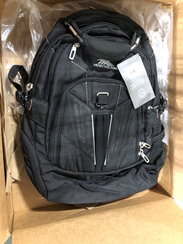 Photo 2 of High Sierra XBT - TSA Laptop Backpack, Black, One Size One Size Black