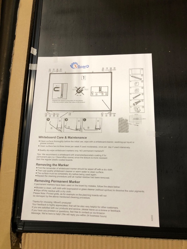 Photo 3 of XBoard Magnetic Chalkboard Blackboard 36 x 24, Chalk Board/Black Board with 2 Magnets, Black Aluminium FrameXBoard Magnetic Chalkboard Blackboard 36 x 24, Chalk Board/Black Board with 2 Magnets, Black Aluminium FrameXBoard Magnetic Chalkboard Blackboard 3