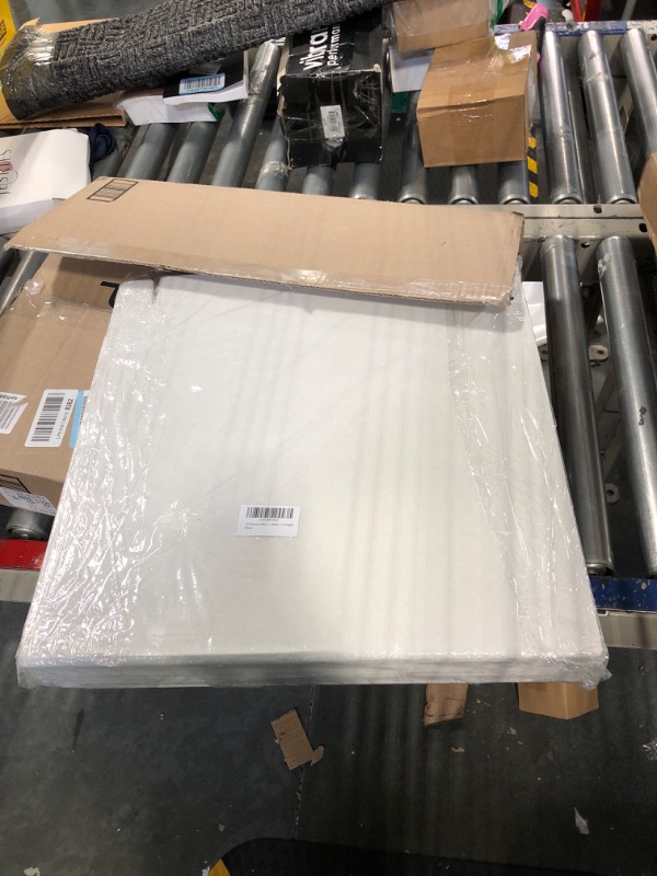 Photo 1 of 14" Premium White Corrugated Pizza Boxes Take Out Containers, DIY Decoration for Gift Box by SAI (10 Pack) (14" Length x 14" Width x 1.8" Depth)