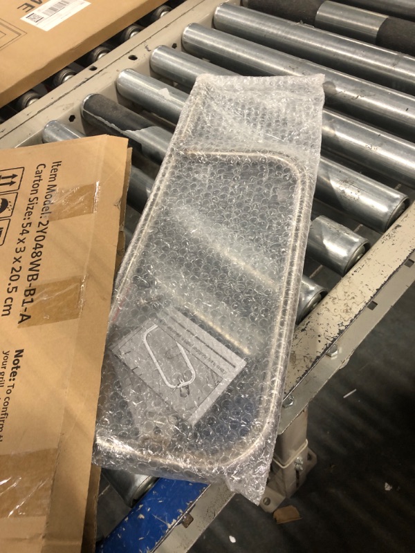 Photo 1 of 304 Stainless Steel Grill Burner Replacement for Weber Q200 Q220 Q2000 Q2200 396000 396001 396002 566002 53060001 54060001, 20.5 Inch Gas Grill Burner Tube Parts for Weber 41862 69956 60041