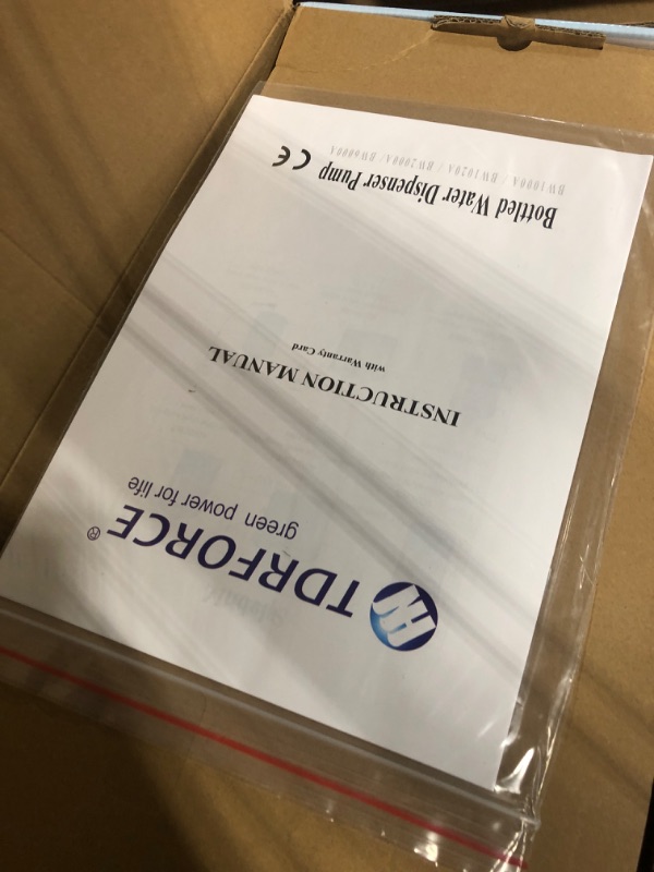 Photo 4 of ****NON FUNCTIONAL//SOLD AS PARTS**** 
TDRRICH Bottled Water Dispensing Pump System Single-Tube, Drinking Electric Water Pump for 5 Gallon Flow Rate 2L Power 30W Pressure Value 60PSI for Homes Offices Bars Restaurants