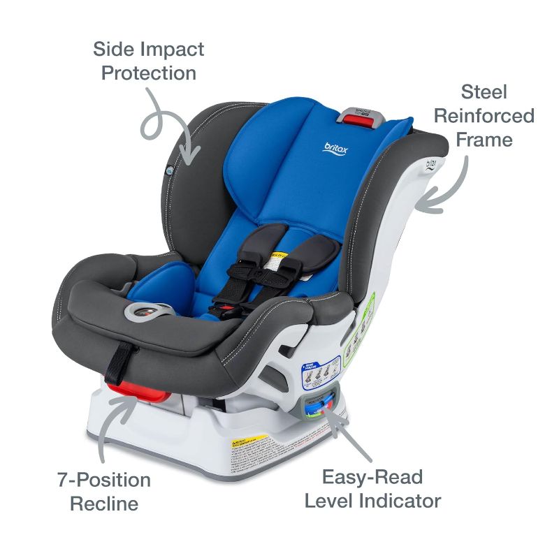 Photo 1 of Britax Marathon Clicktight Convertible Car Seat, Mod Blue SafeWash250