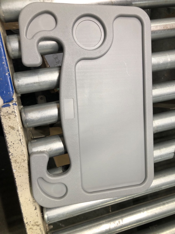 Photo 1 of lebogner Steering Wheel Tray, Car Food Trays for Eating, Laptop, Tablet, iPad Or Notebook, Hook On Auto Steering Wheel (Steering Wheel Tray, Grey) Steering Wheel Tray Grey