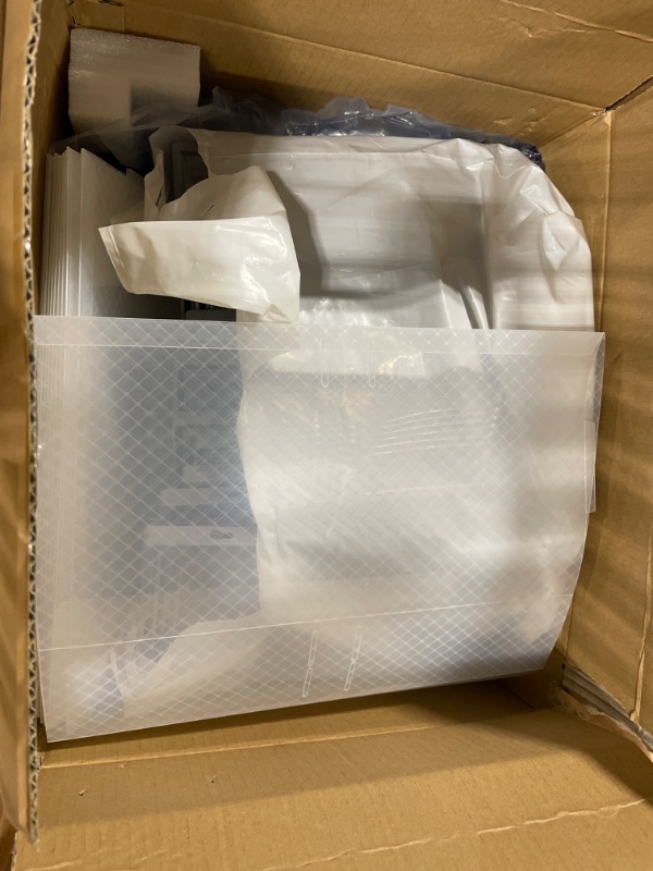 Photo 1 of SONGMICS Shoe Boxes, Set of 18 Shoe Storage Organizers, Stackable and Foldable for Sneakers, Fit up to US Size 11, Transparent and Black ULSP18SBKV1 9.1 x 13.1 x 5.5 Inches Transparent + Black