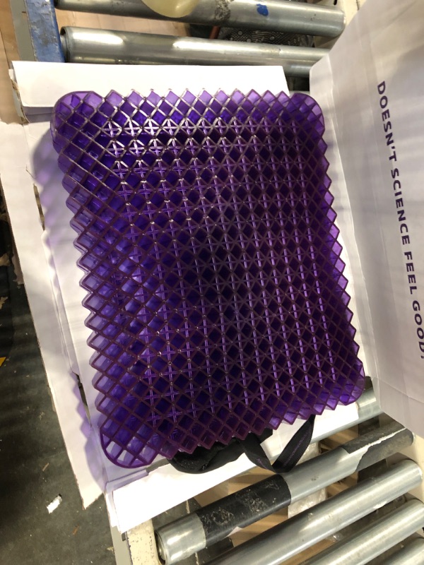 Photo 2 of Purple Royal Seat Cushion - Seat Cushion for The Car Or Office Chair - Temperature Neutral Grid