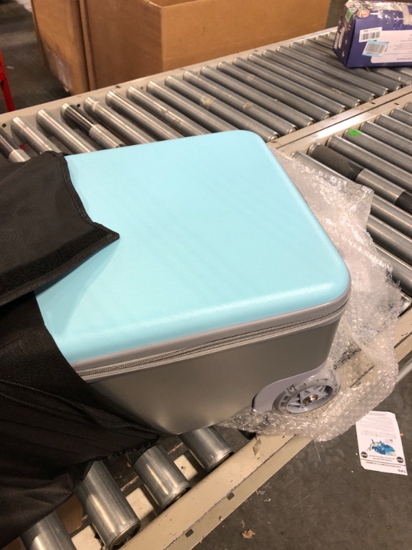 Photo 1 of LemoHome Expandable Luggage with Spinner Wheels,Large Suitcases with Child Seat Design,Hard Luggage for Women and Men,20 inch Hardside Carry on Luggage for Travel (Blue)