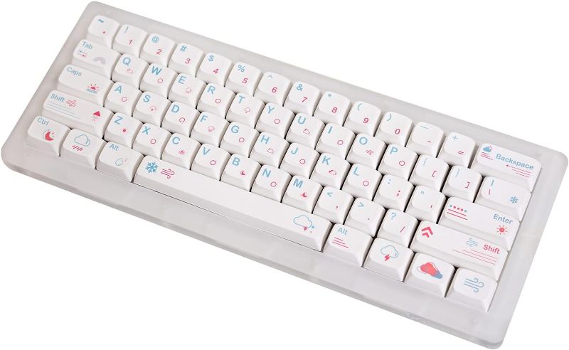 Photo 1 of GK GAMAKAY K61 Pro 60% RGB Gasket Mechanical Keyboard, Bluetooth/USB-C Wired/2.4GHz Wireless 61 Keys Hot Swappable Gaming Keyboard, CNC Acrylic Base XDA Profile PBT Keycaps (Crystal Switch-XDA)