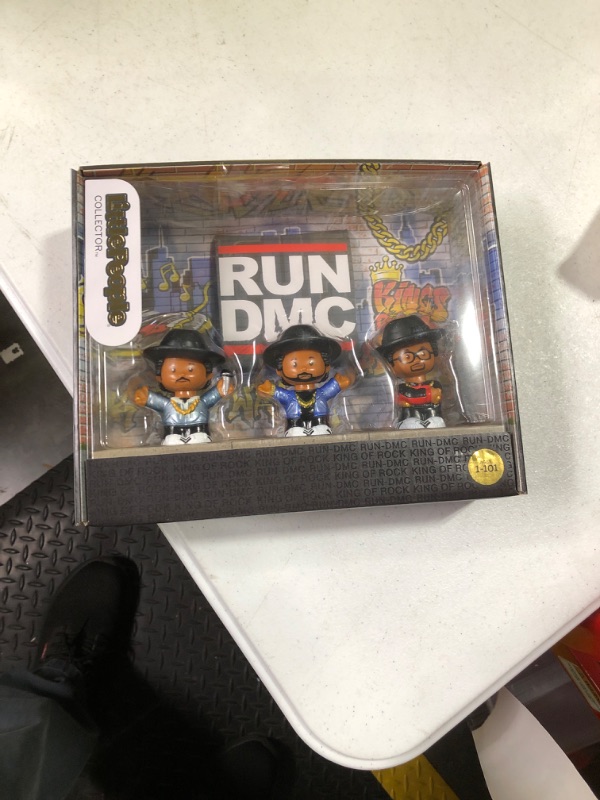 Photo 1 of Fisher- Little People Collector Run DMC, Set of 3 Figures Styled Like The Iconic Hip Hop Group for Fans Ages 1-101 [Amazon Exclusive]