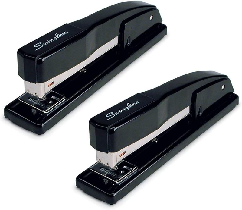 Photo 1 of Swingline Commercial Stapler, 20 Sheet Capacity, Jam Free, Metal, 2 Pack, Black (44401AZ)