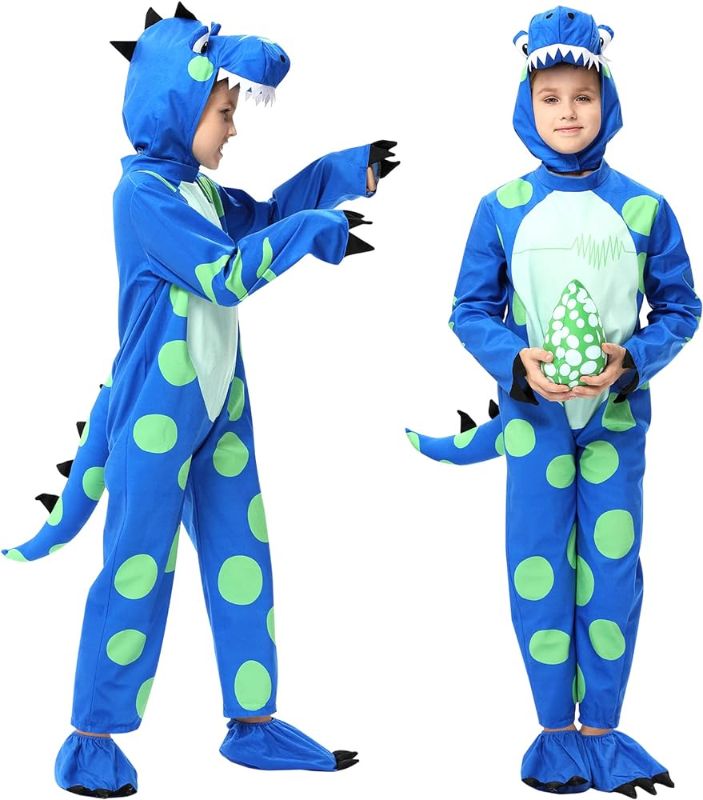 Photo 1 of Dinosaur Costume for Kids, Halloween Costumes for Toddlers Boys Girls, T-Rex Costume for Halloween Trick or Treating