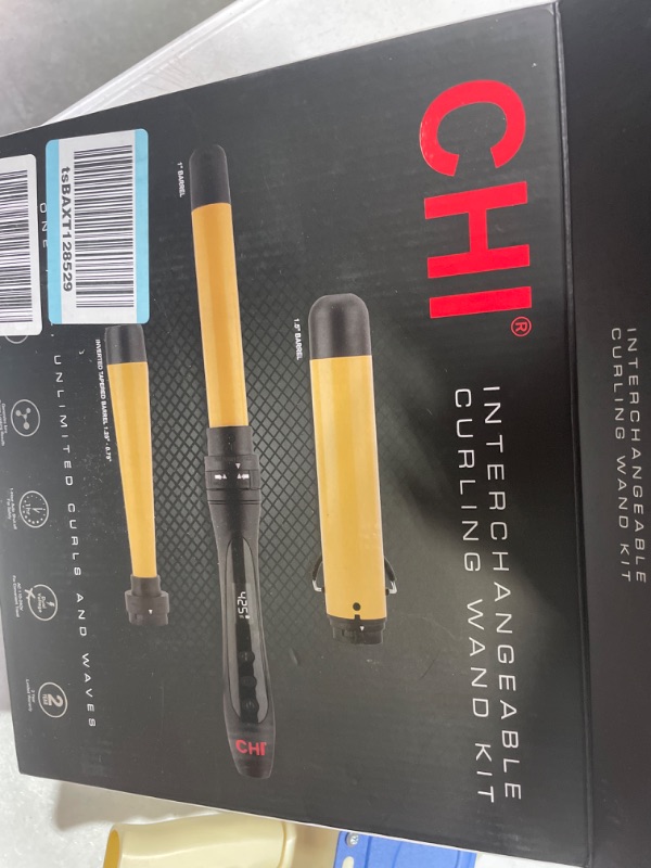 Photo 3 of CHI Interchangeable Curling Wand With Inverted Tapered 0.5"-1.25" Barrel, 1 Pound