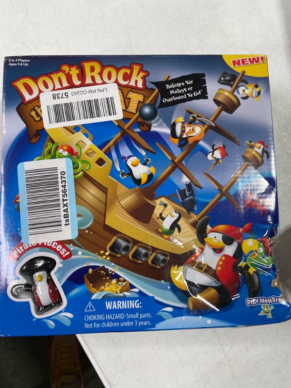 Photo 2 of Don't Rock The Boat — Children's Game — Balance Yer Mateys or Overboard Ye Go — For Ages 5+ — 2-4 Players