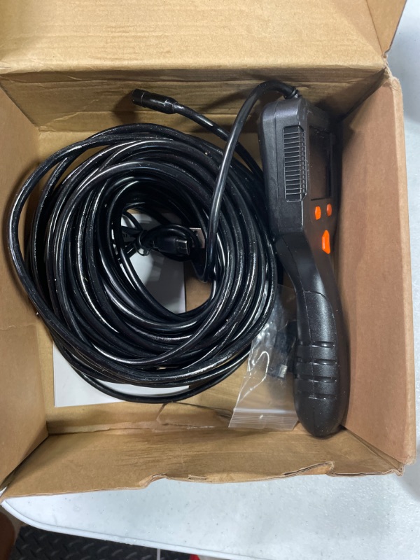 Photo 2 of Daxiongmao Borescope, Endoscope Camera with Light, IP67 Waterproof Endoscope, 1080 HD Inspection Camera, Borescope Camera with Light, Snake Camera with 50FT Semi-Rigid Cord, Gadgets for Men(2.4")