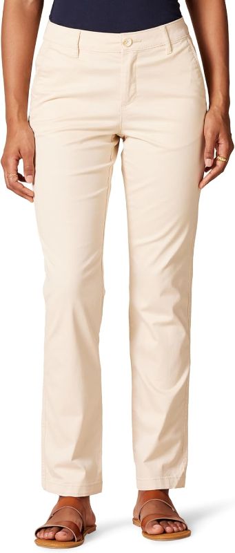 Photo 1 of Amazon Essentials Women's Classic Straight-Fit Stretch Twill Chino Pant SIZE 20