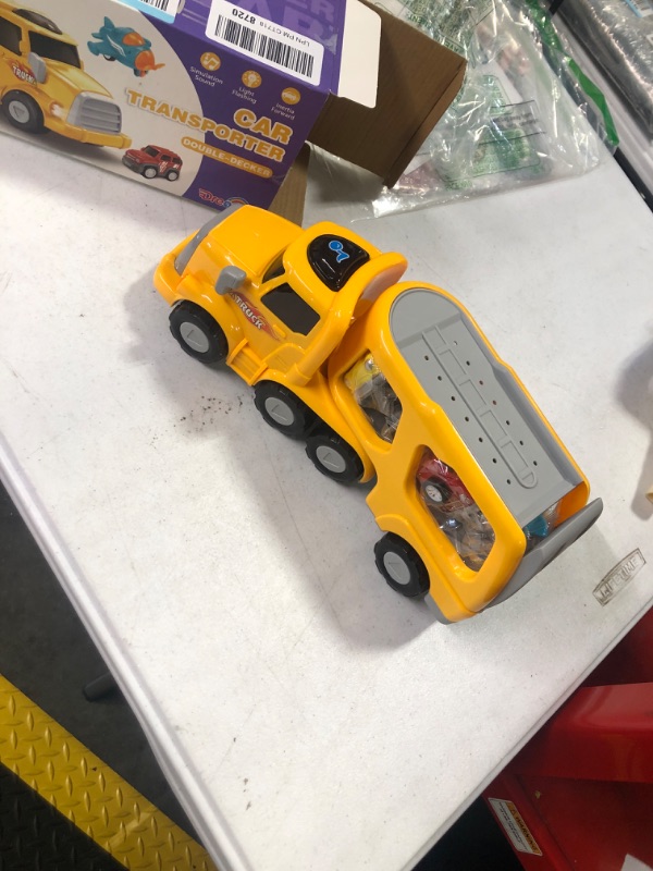 Photo 1 of Dreamon 5-in-1 Transport Vehicles Toys for Toddler with Light & Sound, Ideal Construction Car Toy Christmas Birthday Gifts for Kids
