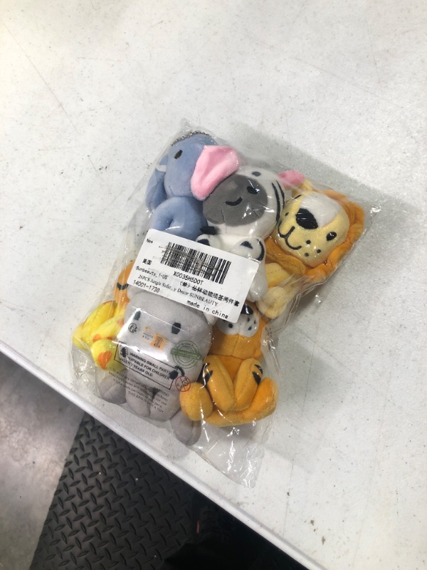 Photo 1 of 6 Pcs Mini Stuffed Forest Animals Jungle Bulk Plush Animal Toys 4 Inch Cute Plush Elephant Lion Giraffe for Baby Shower Christmas Birthday Gift Stuffer Animal Themed Party Decoration