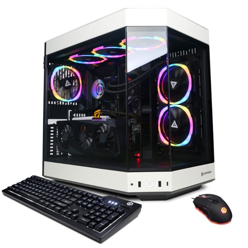 Photo 1 of  ** for parts only **  **NEEDS RAM** CYBERPOWERPC GAMER XTREME VR GAMING PC, INTEL CORE I9-13900KF 3.0GHZ, GEFORCE RTX 4070 12GB, 16GB DDR5, 1TB NVME SSD, WI-FI READY & WINDOWS 11 HOME (GXIVR8080A36),BLACK PC I9-13900KF | RTX 4070