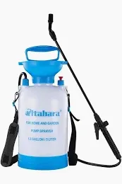 Photo 1 of 1.3 Gallon Garden Pump Pressure Sprayer with Pressure Relief Valve, Adjustable Shoulder Strap and Nozzles, for Yard Lawn Weeds Plant Water ***USED LEAKS***STILL USEABLE*** 