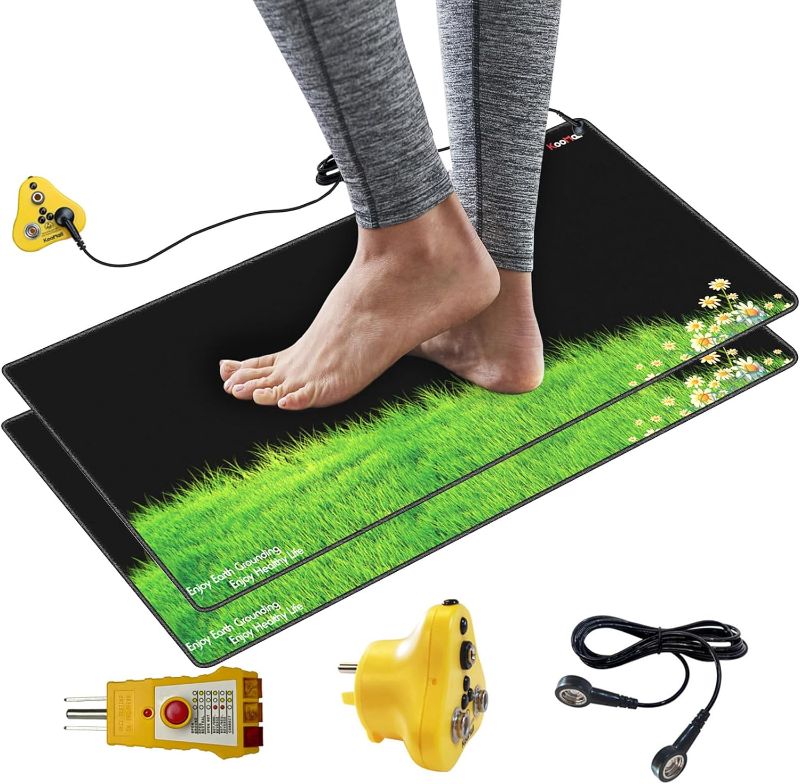 Photo 1 of ***ONLY MAT***
Grounding Mat, Universal Earth Energy Pad for Healthy, Eliminate Static Improve Sleep, Reduce Inflammation Pain and Anxiety, for Foot or Desk Use, Soft and Conductive
