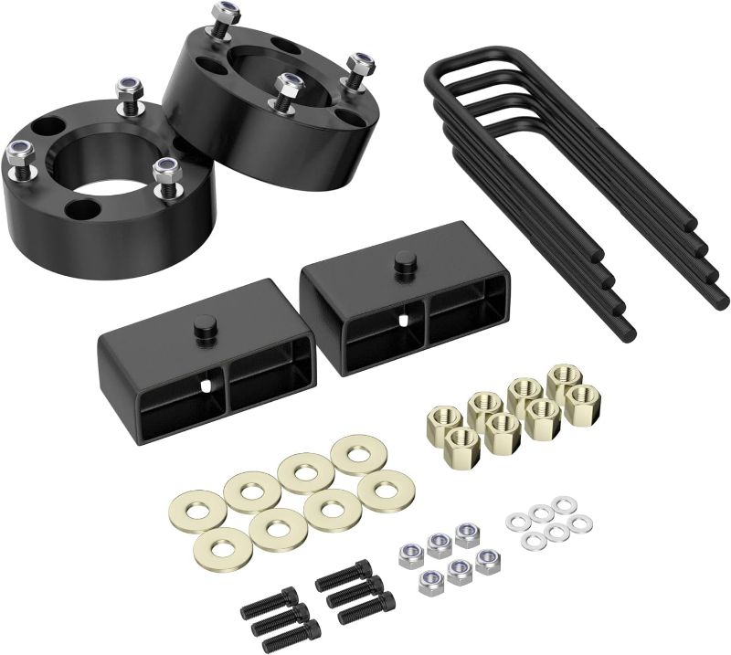 Photo 1 of 3" Front and 2" Rear Leveling Lift Kits for 2007-2019 Silverado 1500/Sierra 1500,3 inch Front and 2 inch Rear Strut Spacers Leveling Kit 3'' Front + 2'' Rear