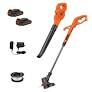 Photo 1 of BLACK+DECKER 20V MAX* POWERCONNECT 10 in. 2in1 Cordless String Trimmer/Edger + Sweeper Combo Kit (LCC222)