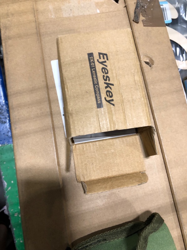 Photo 1 of Eyeskey Multifunctional Tactical Survival Military Compass with Lanyard & Pouch | Waterproof & Impact Resistant | Lensatic Sighting Compass for Hiking EK1001 black compass