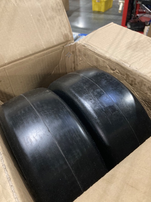 Photo 5 of (2-Pack) AR-PRO 10''x2.5'' Flat Free Solid Rubber Replacement Tires - Flat-Free Tires for Hand Trucks and Wheelbarrows with 10” Tires with 5/8" Axles