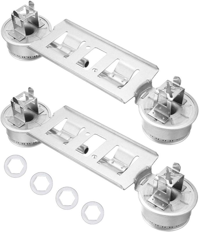 Photo 1 of 2 Packs WB16K10026 Double Burner Assembly Compatible with General Electric Hotpoint Ranges Replaces 868697 AP2633210 PS232404