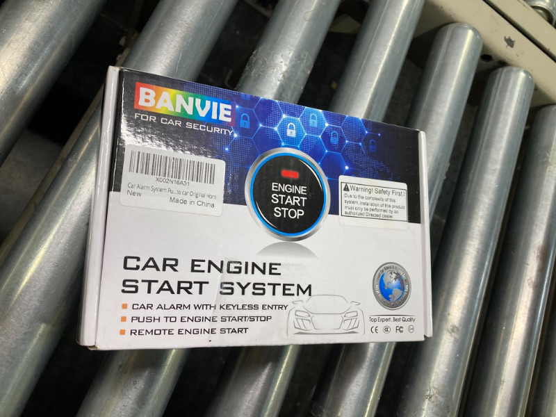 Photo 5 of BANVIE ? Car Keyless Entry Security Alarm System + ? Remote Engine Starter + ? Push to Start Stop Iginition Kit Button 1.without siren