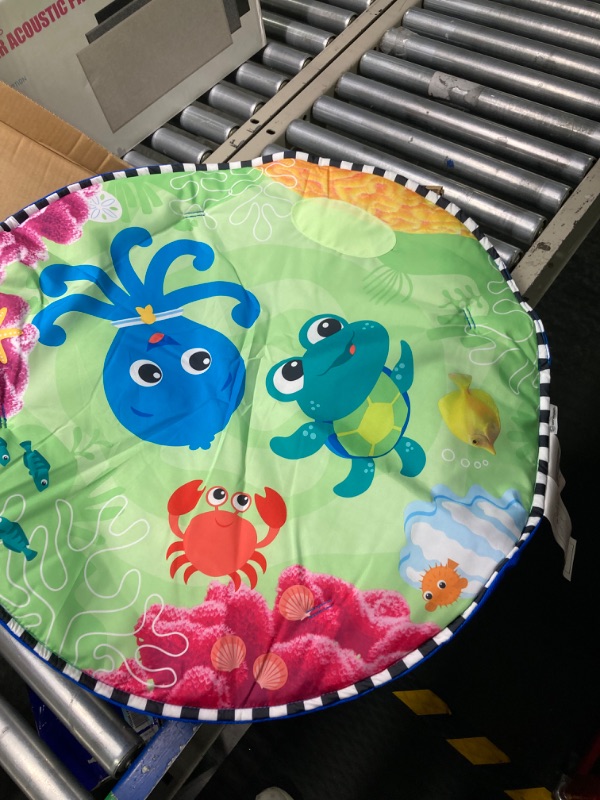 Photo 4 of Baby Einstein Sea Floor Explorers 2-in-1 Water Mat Portable Tummy Time Activity Play Gym Water Mat Activity Gym