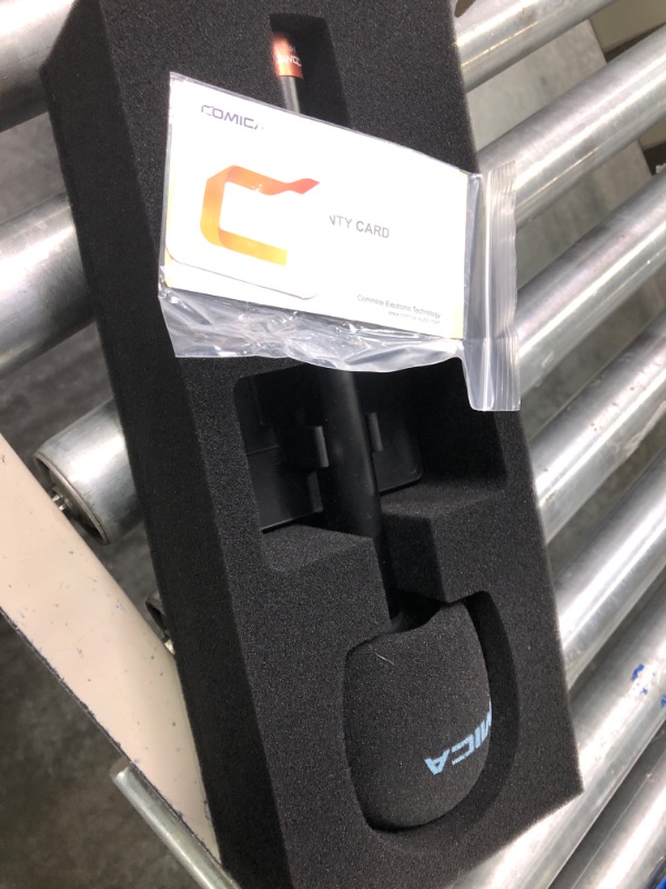 Photo 1 of comica HR-WM Interview Handheld Adapter for Rode Wireless GO ME/BoomX-D/D Pro/BoomX-U Wireless Lavalier Microphone, Mic Handle for News Report, TV Interview and Video Shooting, etc.(with Windscreen)
