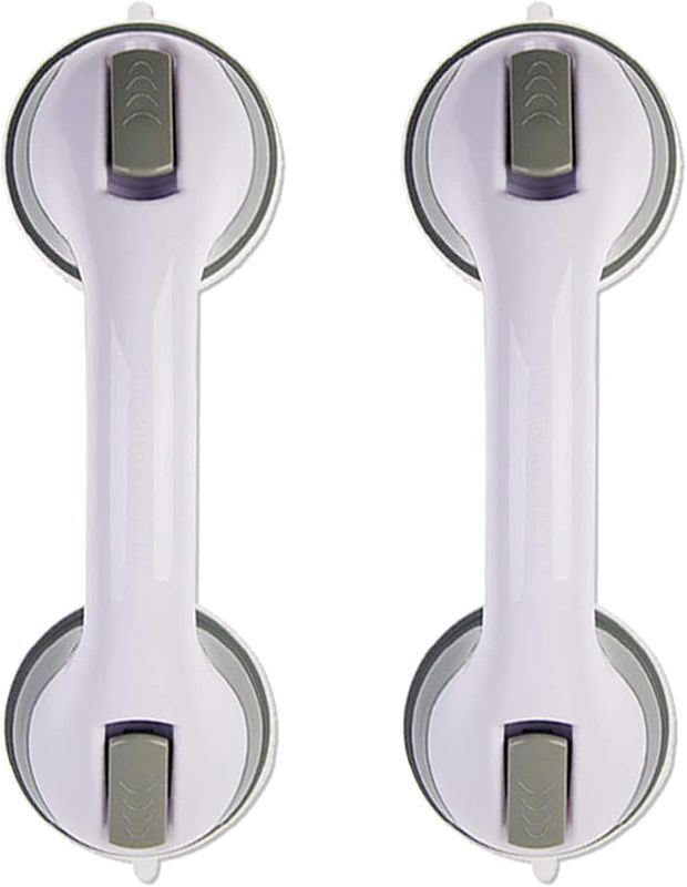 Photo 1 of 2 Pack Grab Bars for Bathroom, Shower Handle, Handicap Grab BarsShower Grab Bar, Grab Bars for Bathtubs and Showers Shower Handles for Elderly, Elderly Assistance Products Baby Shower Handle, (AM-5)
