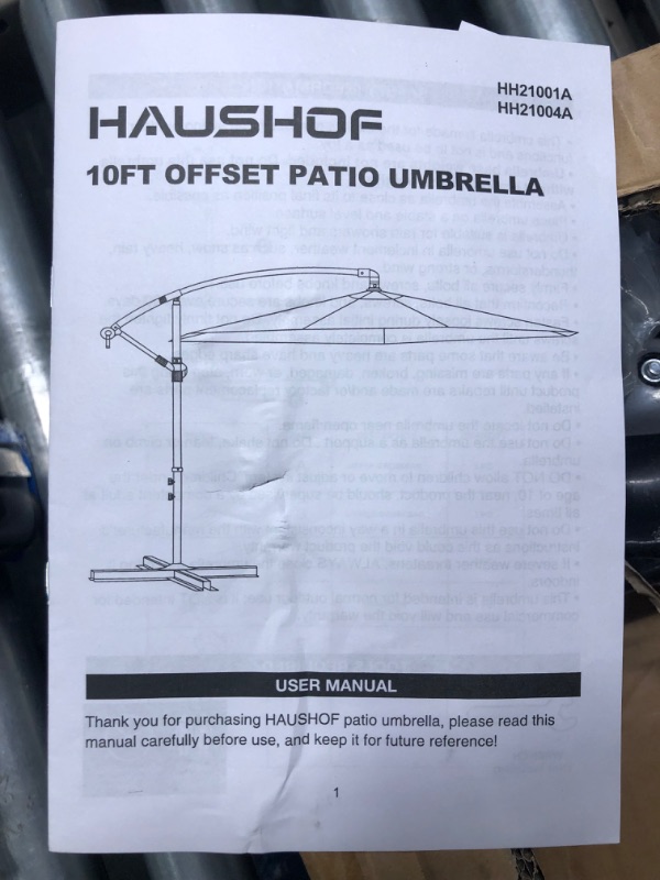 Photo 1 of Grand patio x Sunbrella 10x10 FT Square Patio Umbrella Deluxe NAPOLI Aluminum Offset Umbrella, Outdoor Cantilever Umbrella (Canvas Aruba, 10 FT Square -SUNBRELLA)
