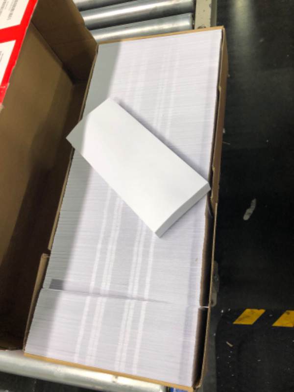 Photo 2 of 1000#10 Envelopes Letter Size - Self Seal Security Mailing Envelopes -Business White Tinted Peel and Seal -Pack Windowless, Legal Size Regular Plain Envelopes 4-1/8 x 9-1/2 Inches - 24 LB 1,000 Count