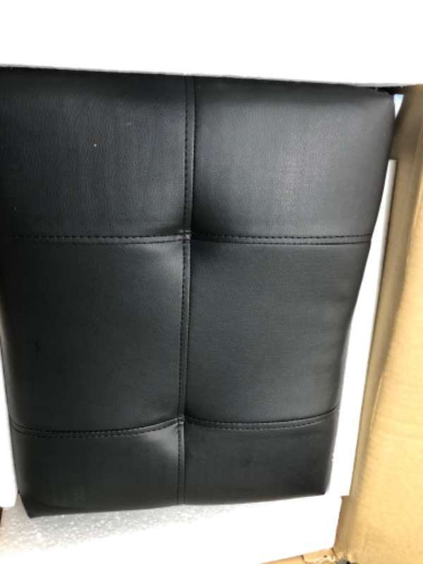 Photo 2 of 24 inch Bar Stools, Counter Height Kitchen Bar Stools for Home Bar, Saddle Seat Padding, Black Metal Legs, KR302PBK1 Black Bar stools-1Pcs