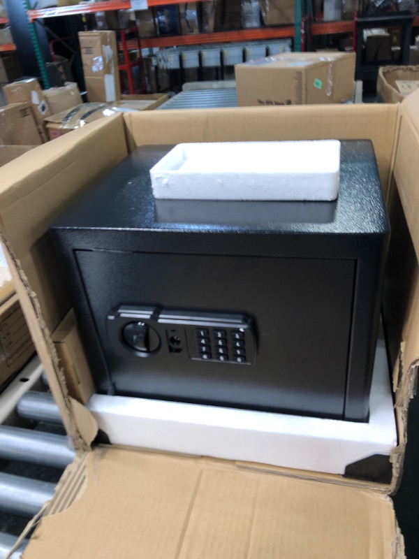 Photo 2 of 1.2 Cubic Home Safe Fireproof Waterproof with Fireproof Bag, Anti-Theft Fireproof Safe with Removable Shelf, Security Safe Box for Pistol Money Medicine Important Documents