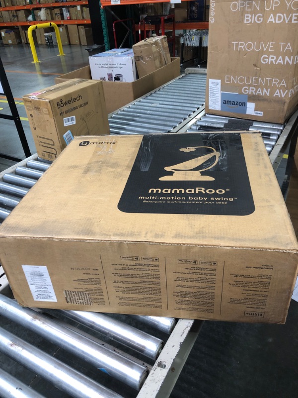 Photo 1 of 4moms MamaRoo Multi-Motion Baby Swing, Bluetooth Baby Swing with 5 Unique Motions, Grey Gray